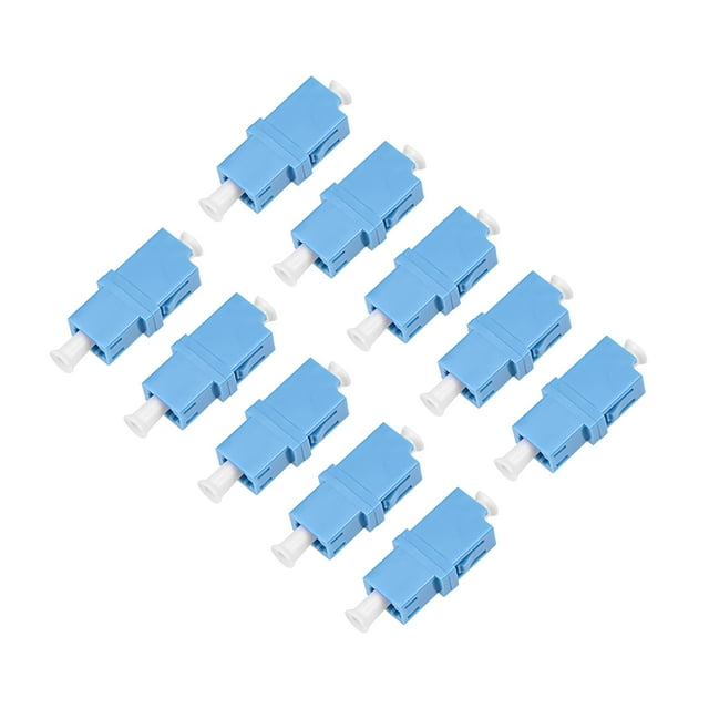Unique Bargains LC à LC Fibre Coupleur Bride Type Fibre Adaptateur Optique Connecter Monomode / Multimode 10 Pcs