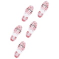 thumbnail image 1 of 11“ PVC Bloody Shoe Prints- White, 1 of 3