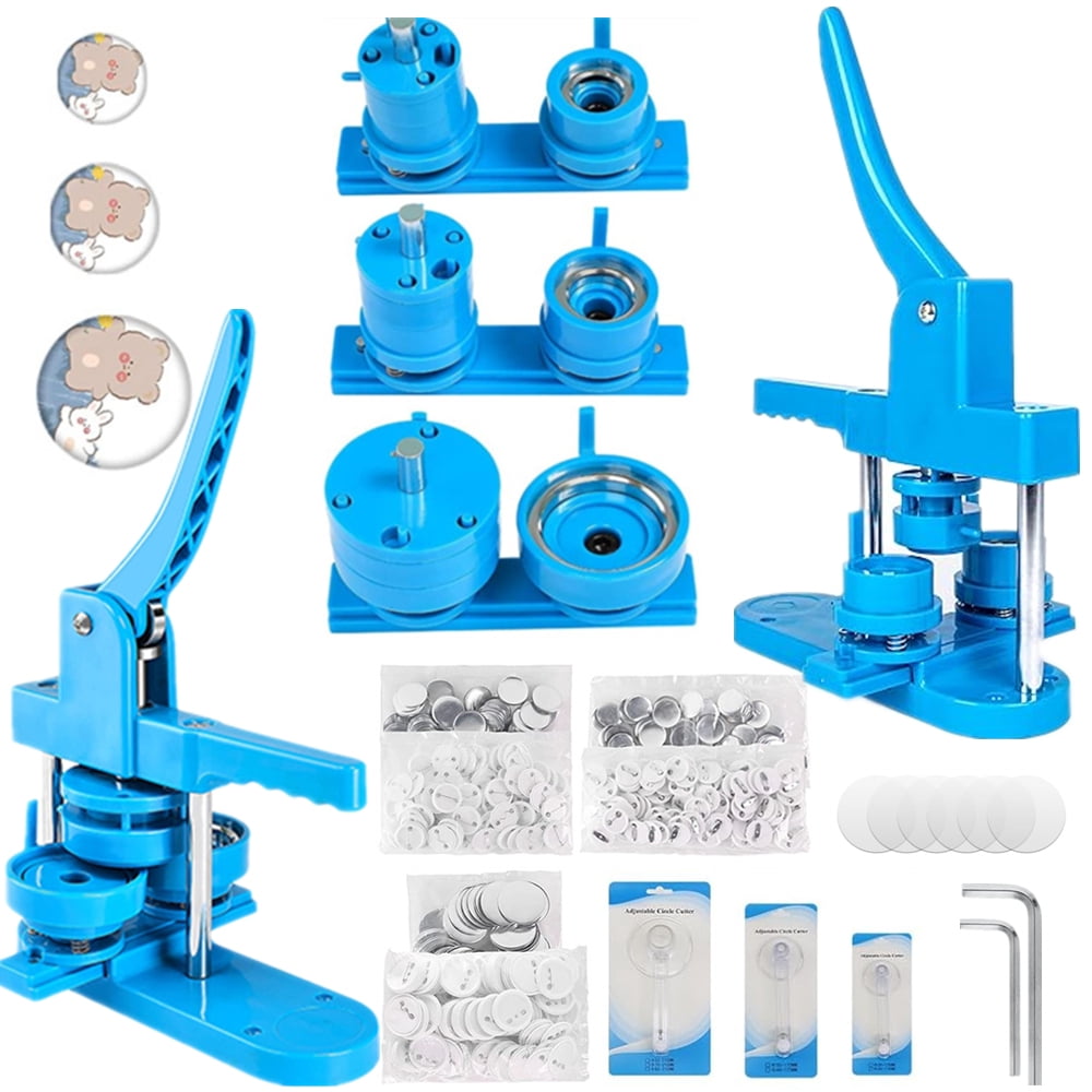 Badges Button Maker Machine 25+32+58MM Pin Badges Making Machine Sets ,Beginner-Friendly