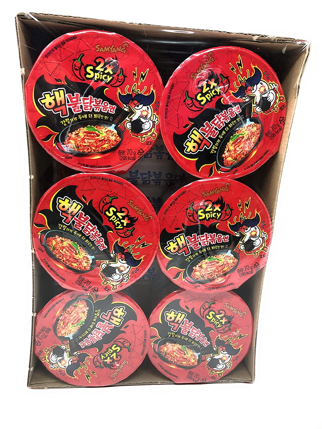 [Pack of 12] 2X Spicy Chicken Roasted Cup Noodles, 2x Spicy Chicken Cup