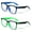 Multicolor, variant on 2 Pairs Kids Blue Light Blocking Glasses, Anti Eyestrain & UV Protection, Computer Gaming TV Phone Glasses for Boys Girls - Clear Lens Eye Glasses (Age 4-11)