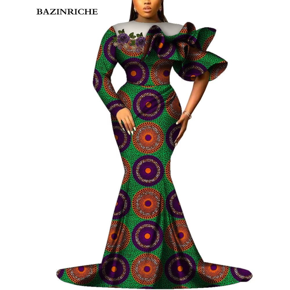 African Wedding Dresses for Women Luxury with Corsage Floorlength Prom