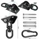 thumbnail image 2 of 2025 Hammock Hanging Kit, Heavy Duty Swing Hangers, 1200 lb Stainless Steel 360 Rotate Hammock Chair Hanging Kit Suspension Hooks with Bolt, 2 of 3