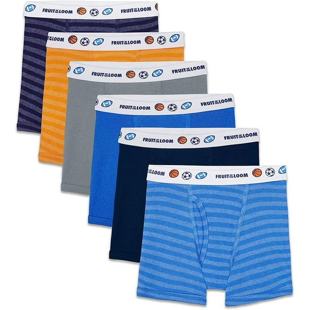 Fruit of the Loom Toddler Boys' Boxer Briefs Assorted, Cotton-6