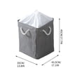 thumbnail image 3 of Oefntac Irregular Triangular Corner Foldable Storage Bucket Laundry Fabric Hamper with Handles Foldable Corner Home Basket Organizer 4 Colors, 3 of 7