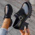 thumbnail image 1 of LSLJS High Heel Chaussures de Travail pour Femmes à Semelle Épaisse et Épaisse, Plateforme Imperméable, Bout Rond, Boucle de Ceinture, Talons pour Femmes, 1 of 8