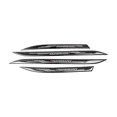 thumbnail image 1 of 4pcs/set Carbon Fiber Door Sill Cover Protector Guard Replacement For BMW 5 Series F10 2011-2017, 1 of 9