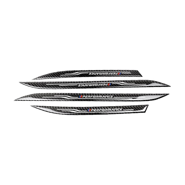 4pcs/set Carbon Fiber Door Sill Cover Protector Guard Replacement For BMW 5 Series F10 2011-2017