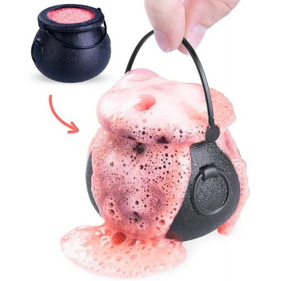 Halloween Bath Bomb for Kids with a Surprise Toy Inside Witches Brew Cauldron Pumpkin Spice Handmade in USA Natural and Safe by Relaxcation