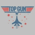 thumbnail image 2 of Women's Top Gun Fighter Jet and Stars Logo  Graphic T-Shirt, 2 of 4