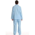 thumbnail image 4 of #FollowMe Mens Plaid Flannel Pajama Set  Stylish & Cozy Winter Sleepwear (Powder Blue, X-Large), 4 of 4