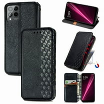 Dteck Case for T-Mobile Revvl 6 5G, Revvl 6 5G Wallet Case with Card Holder, PU Leather Cover Kickstand Magnetic Closure Shockproof Flip Cover for T-Mobile Revvl 6 5G,Black