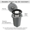 thumbnail image 3 of FIRJOY Reusable Filter Cup for Cuisinart, Gray (2 Pack), 3 of 9