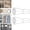 White, variant on Tension Rod 28-48" Pack of 2, Rust-Resistance Adjustable Spring No Drilling Curtain Tension Rod for Windows Cabinet Wardrobe Closet, 7/8" Diameter, White