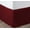 Burgundy, variant on SGI Bedding 12 Inch Pleated Bed Skirt | Microfiber Bed Skirt | Fade Resistant, Wrinkle Free, Anti-static, Decorative, Extra Storage Space, Clutter-Free | Full, Light Gray