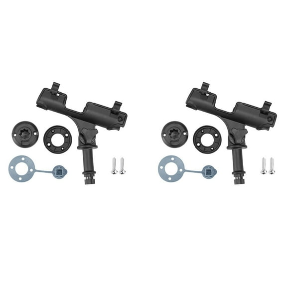 2 x Kayak Fishing Rod Holder Kit-Black