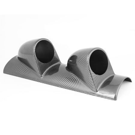 Double Pillar Pod - Unique Bargains Vehicle Car Left Pillar 60mm Dia Double 2 Gauge Dash Pod Cover Holder