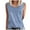 Blue, variant on ZQUUVOU Tank Top For Women Summer Stripe Printed Crew Neck Tops (Blue,XL)