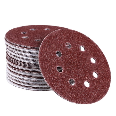 Sanding Discs 25PCS 8 5 sandpaper Hook and loop piece of paper orbital sander sandpaper sandpaper for wood disc 40 grit sandpaper carabiner Brushed sheet