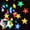 Colorful, variant on Viworld 16ft Solar Powered Star String Fairy Lights 20LEDs Waterproof 8 Mode Lighting Indoor/Outdoor Decorative Lights for Home Garden Wedding Party Christmas Decor (Warm White)