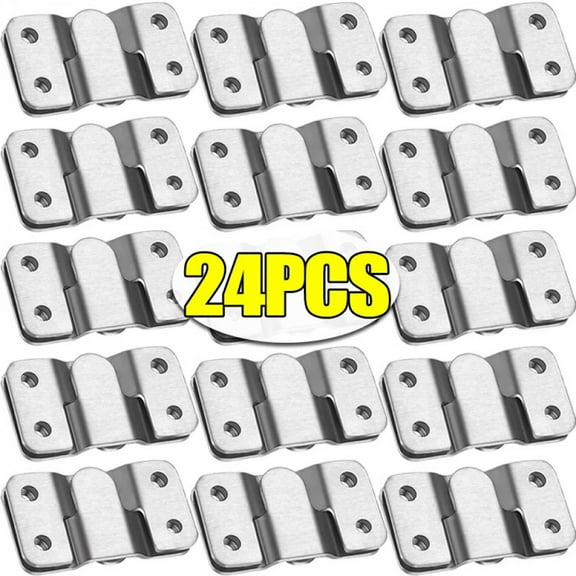 Photo Frame Hooks Stainless Steel Wall Hanger Picture Clips Flush Mount Bracket Hanging Buckle Furniture Interlock Connectors