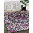 thumbnail image 2 of Ahgly Company Indoor Rectangle Mid-Century Modern Plum Purple Oriental Area Rugs, 8' x 12', 2 of 6
