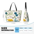 thumbnail image 4 of Gaeub Childish Dinosaur Beach Travel Bag, Multi-Pocket Beach Bag, Summer Vacation Bag, Beach Essentials Tote, 4 of 7