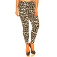 thumbnail image 2 of David Collection Animal Printed Brushed Leggings Regular or Plus Size (Fits L - XXXL) Free Size Made In USA, 2 of 3