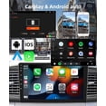 thumbnail image 2 of THONZER 1G+32G Android 9 Inch Car Stereo for Toyota Corolla ex 2007-2012 with Wireless Carplay, Rimoody Touch Screen Car Radio Bluetooth GPS WiFi FM Mirror Link RCA USB SWC + Backup Camera, 2 of 8