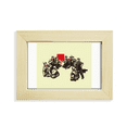 thumbnail image 1 of Chine Rouge Éducation Propagande Expliquer Bureau Décorer Photo Cadre Image Art Peinture 5 X 7 Pouces, 1 of 3