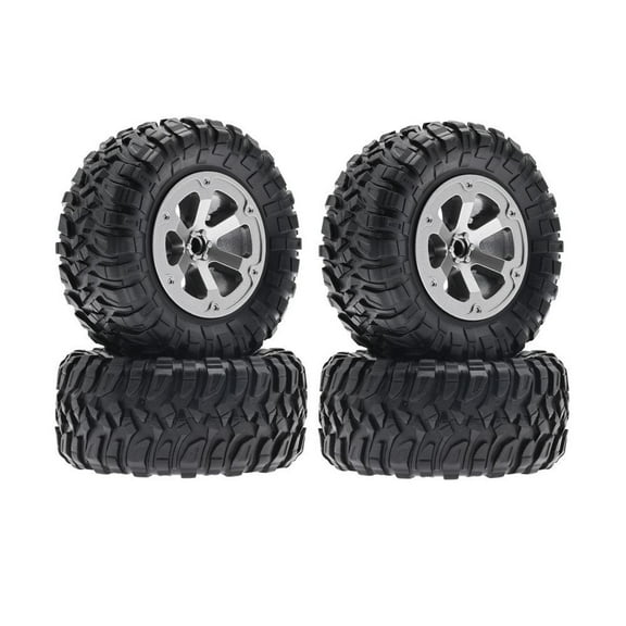 4X 1/16 RC Military Truck Wheels Tires Model Car DIY Replacement for WPL B-1 B14 C24