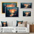thumbnail image 4 of Designart "Beautiful Sun Setting Over Trees I" Landscape Forest Canvas Art Print, 4 of 5