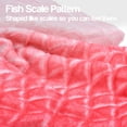 thumbnail image 5 of Catalonia Kids Mermaid Tail Blanket,Super Soft Plush Flannel Sleeping Snuggle Blanket for Girls,Rainbow Ombre,Fish Scale Pattern,Gift Idea, Pink Ombre, 5 of 8