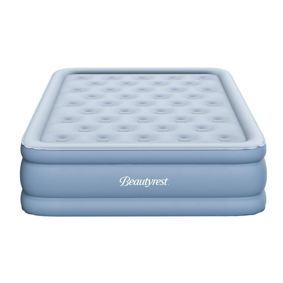 Beautyrest Posture-Lux 15" Queen Size Air Mattress with External Pump, Blow Up Mattress Best for Camping, Guests, and Home - 100% Leak Free, 3-Year Warranty