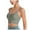Green, variant on vigerkar Women Sport Bra with Removable Padded Racerback Bralette Medium Support Running Yoga Bra Top Blue, XXL