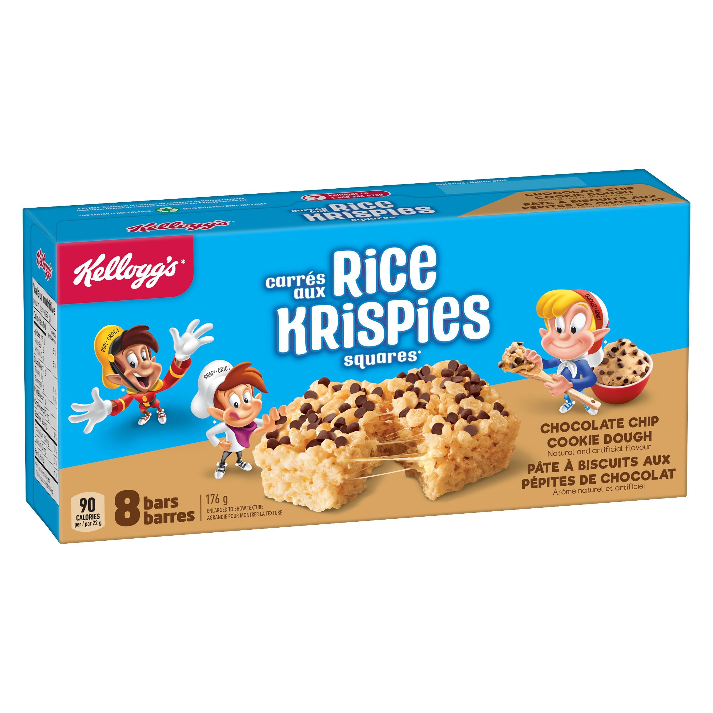 Kellogg's Rice Krispies Squares, Chocolate Chip & Cookie