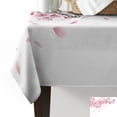 thumbnail image 4 of Pink Flower Cherry Blossoms White Tablecloths Waterproof Kitchen Items Coffee Table For living Room Home Decor Dining Table, 4 of 7