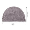 thumbnail image 2 of Clearance sale!ionze Half Round Doormat Non-Slip Washable Semi Circle Area Rug Durable Absorbent Rug for Outdoor Indoor Living Room Bathroom (Gray), 2 of 3