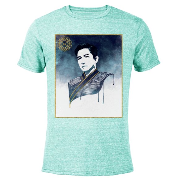 Marvel Shang-Chi Legend of the Ten Rings Wenwu Portrait - Short Sleeve Blended T-Shirt for Adults – Customized-Ocean Blue
