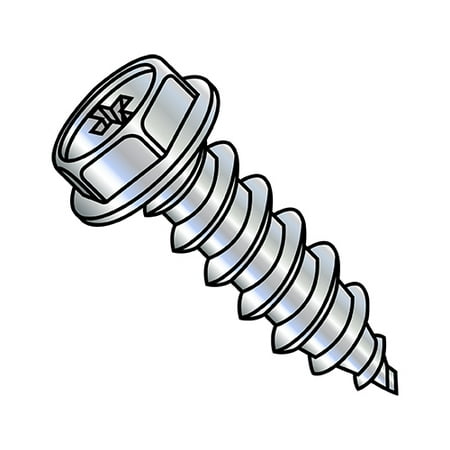 

6-20X2 Phillips Indented Hex Washer Self Tapping Screw Type AB Fully Threaded Zinc (Pack Qty 3 000) BC-0632ABPW