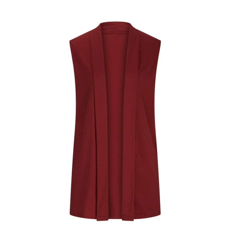 APEXFWDT Women's Sleeveless Cardigan Jacket Lightweight