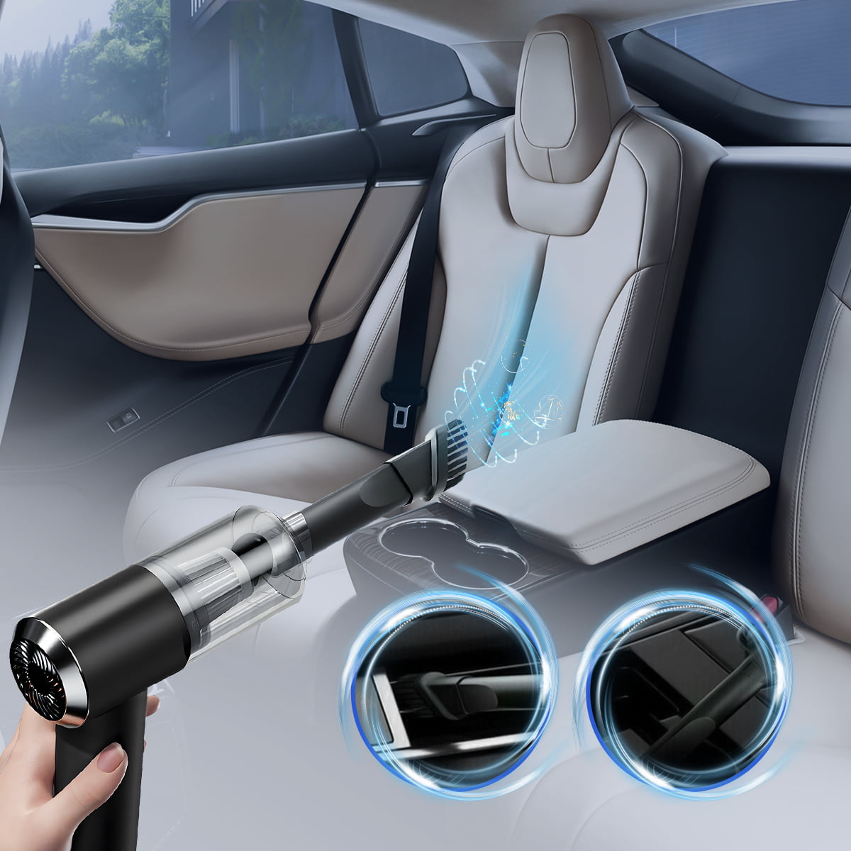 5000PA Cordless Vacuum Cleaner Rechargeable 120W Portable Handheld Duster  for Car Home 