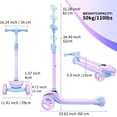 thumbnail image 7 of Kids 3 Wheel Scooter with LED Light- Wheels, Adjustable Height for Ages 3-12, 7 of 7