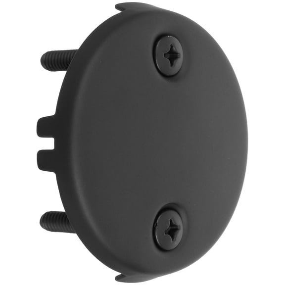 RENACLIPY Black Stainless Steel Overflow Drain Cover Plate for Bathtub, and Wear-Resistant Bathroom Fixture