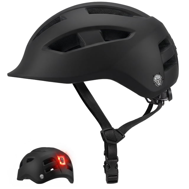 Casco de bicicleta NTGBV con luz trasera recargable por USB, CPSC ASTM