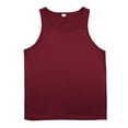 thumbnail image 6 of Domuza Tank Top for Men Gym Workout Sleeveless Muscle Shirts Cut Off Shirts Summer Sleeveless T Shirt Wine XL, 6 of 6