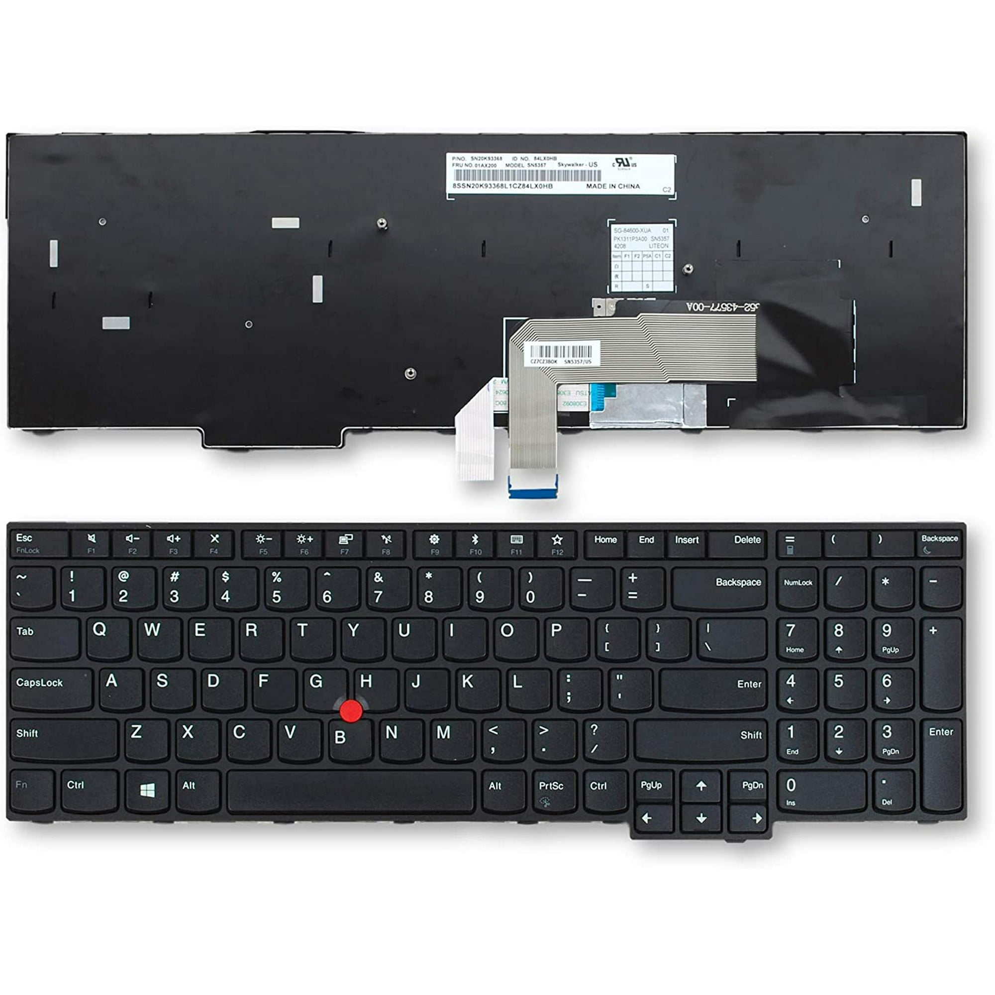 Laptop Replacement Keyboard for Lenovo Thinkpad E570 E570C E575 20H5;20H6;20H7;20H8; 01AX200 01AX160 SN20K93368 01AX120 | Walmart Canada Laptop Replacement Keyboard for Lenovo Thinkpad E570 E570C E575 20H5;20H6;20H7;20H8; 01AX200 01AX160 SN20K93368 01AX120 | Walmart Canada