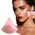 thumbnail image 2 of GUANGHONG 4pc Triangle Powder Puff Soft Powder Puffs for Face Powder Velour Makeup Puff with Triangle Shape Easily Get In the Corner of Eyes Nose Make Your Skin Looking, 2 of 7