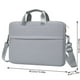 thumbnail image 3 of Bolso bandolera para portátil o tableta, elegante, duradero, impermeable, resistente a los golpes, maletín de negocios, bandolera impermeable, 16 x 12 pulgadas, color gris., 3 of 8