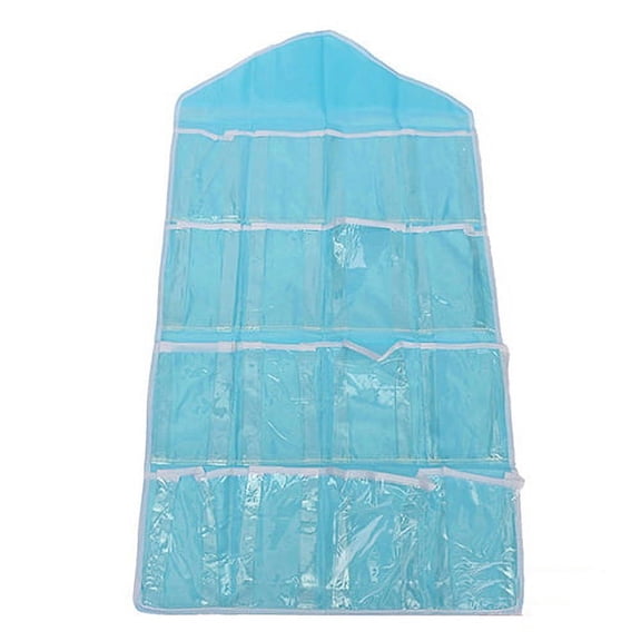 Mdesiwst Multifunction Socks Toy Underwear Sorting Storage Bag 16 Pockets Hanging Organizer